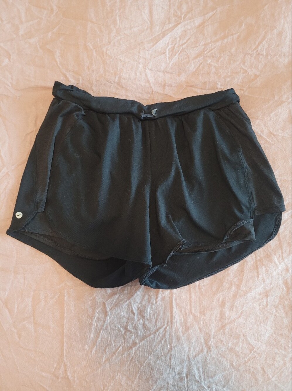 Women's Black Athletic Running Shorts